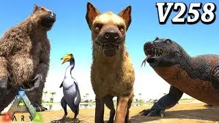 ARK MEGALANIA HYAENODON MEGATHERIUM HESPERORNIS HOW TO TAME+GAMEPLAY UPDATE 258 Ark Survival Evolved