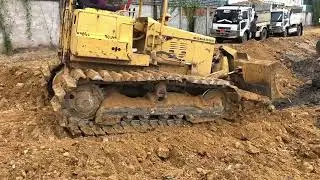 Heavy Equipment at Work | Bulldozer & Dump Truck Show Their Power 