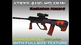 CS:GO AUG Radiation Hazard HD skin for CS 1.6