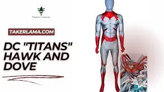 Titans Hank Hall Costume Hawk and Dove Superhero Cosplay Jumpsuit #Takerlama