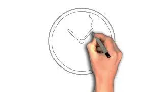 Broken clock drawing image