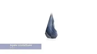 Prisme en Agate cristallisée extra (Brésil)