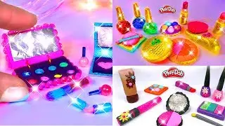Play Doh Makeup Set How to Make Glitter Eyeshadow Lipstick 💄 Nail Polish 💅 Compilation 2019