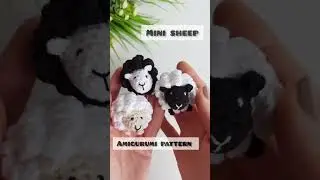 Mini sheep crochet pattern, amigurumi sheep