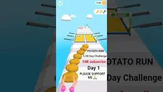 1/30 Day Challenge||Mini Games Run And Win||💨 ( POTATO RUN )#vairalvideo #food  #shorts #trending
