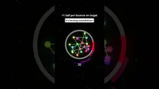 Bouncing balls forming constellation ! #simulation #adhd #satisfying #ballgames