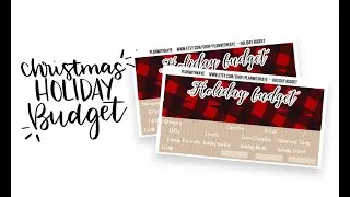 How to MAKE a CHRISTMAS BUDGET | Christmas or HOLIDAY BUDGET WITH ME | Plan with Kaye Stickers
