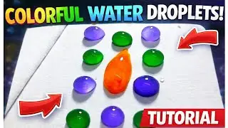 Colorful Water Droplets Magic😱||&ldquo;Easy Water Drop Art Tutorial!&rdquo;🌈||