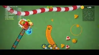 💥🐍worm zone io 😱 magic gameplay video!!    🤯 big food ll #video #gameplay #gaming #raistar #snake 