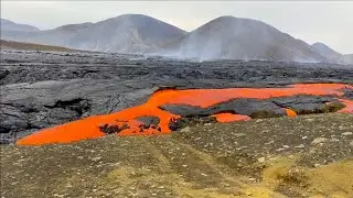 THIS IS WHY YOU DON'T WALK ON HARDENED LAVA!!!-Iceland Volcano Eruption-June 26, 2021