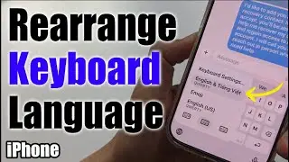 Как изменить язык клавиатуры на iPhone 17/17 Pro Max/Air