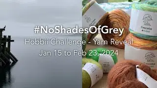 #NoShadesOfGrey Hobbii Challenge 2024 - Yarn Reveal