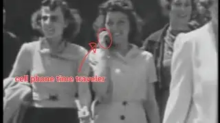 Woman in cell phone in 1938 is she a time traveler?