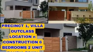 Precinct 1, Villa For Sale 6 Bedrooms 2 Unit House Most Prime Location of Bahria Town Karachi