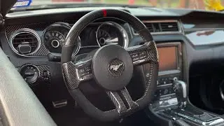 Completing my CARBON FIBER Steering Wheel for my 2014 Mustang! (prod. Gas Shawty)