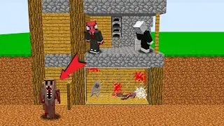 Minecraft AMA Evimin Altında KORKUNÇ KÖY Buldum!