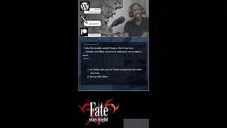 Sads Plays - Fate/Stay Night!