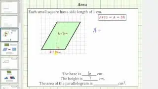 Determine the  Area of a Parallelogram on a Grid