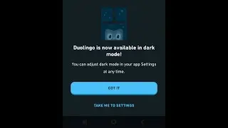 How to enable dark mode in duolingo on android with the new update