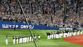 2024日本シリーズ終了後、敵地ハマスタのファンから暖かい拍手👏 ライスタに挨拶するホークス選手たち～2024.11.3