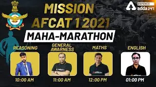 MISSION AFCAT 1 2021 | English Maha Marathon | Defence Adda247