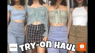 TRY-ON HAUL (Shopee,Shein and Essentiel Clothing)| Maria Clara