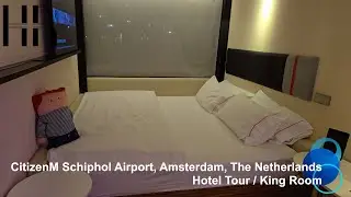 Citizen M Hotel Schiphol Airport, Amsterdam, the Netherlands. Hotel Tour.