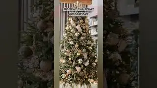 Neutral Christmas Decorations #christmas #christmasdecorations #home