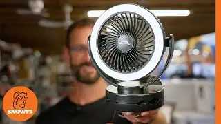 KickAss Portable 5V Clip Fan with White LED Light