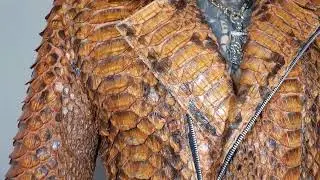 Dragon Scale Python Leather Jacket Exotic Rare For Me By S1ck