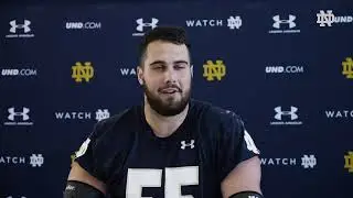 @NDFootball - Jarrett Patterson Post Practice - 8-11-2022