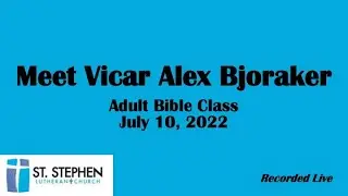 Meet Vicar Alex Bjoraker
