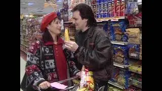 un gars une fille à l'épicerie