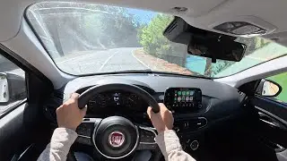 The NEW FIAT EGEA / TIPO CROSS 2025 - POV Test Drive in the mountains - Interior Build Quality check