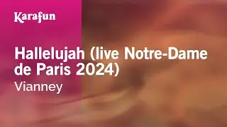 Hallelujah (live Notre-Dame de Paris 2024) - Vianney | Karaoke Version | KaraFun
