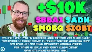 Day Trading $BBAI $MOBQ $ADN $IOBT | Recap By Ross Cameron