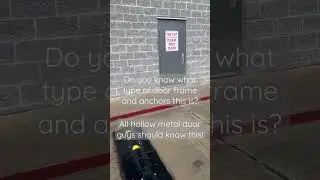 HOLLOW METAL DOOR Frame and Anchors On Block Wall #shorts #doors #construction