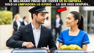 El Millonario fingió ser chofer en su empresa… solo la limpiadora lo ayudó — lo que hizo después…