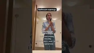 Pee-rehearsal warm up #singer #opera #vocaltechnique #soprano #musicianslife #warmup #exercise #fyp