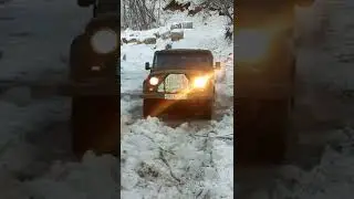 УАЗ ЗИМОЙ ПО БЕЗДОРОЖЬЮ НА РЕЗИНЕ КАМА И 502