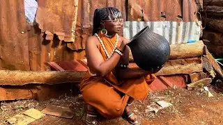 African Village Life|Cooking  Most Affordable delicious Kenyan Meal|Chitterlings(Matumbo) and Ugali