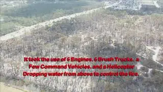 Aftermath of the 75 Acre Brush Fire in North Port on 3/3/23