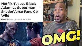 Netflix Teases Superman Vs. Black Adam and Fans Go Wild!