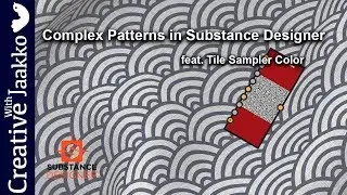 Complex pattern creation in Substance Designer featuring Tile Sampler Color Node