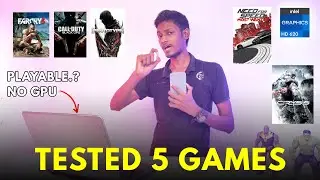 Intel HD Graphics 620 Tested 5 PC Games 🔥 i3 7020U | Low End PC