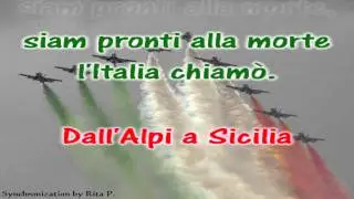 Sing-along karaoke - Italian National Anthem - Inno Nazionale d'Italia di Goffredo Mameli