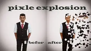 pixel Explosion Effect | Dispersion Effect | photoshop Tutorial Like Ucreationz
