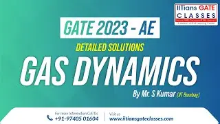 Вопросник по аэрокосмической технике GATE 2023 | Решения по газовой динамике | Онлайн-коучинг GATE AE