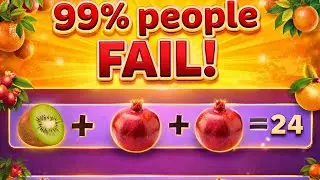 99% People Fail 😱 | Fruit Math Puzzle 🧠 | Live Brain Test | MSA Puzzle