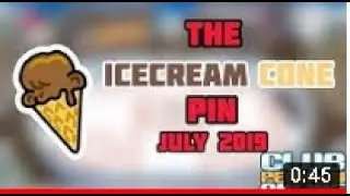 The Icecream Cone Pin! (July 2019) - Club Penguin Online
